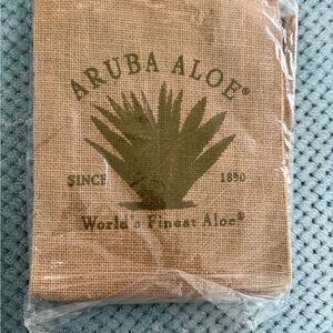 Aruba Aloe Burlap Garment Bag - Natural Brown